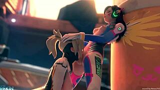 Horny mercy deepthroats dva in xxxtoonhub hentai