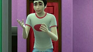 danny phantom bends over his mom for that doggystyle fuck in sims 4