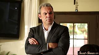 Petite stepdaughter banged passionately!