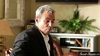 Petite stepdaughter banged passionately!