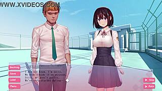 hgame features a schoolgirl giving blowjob