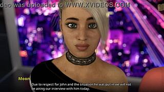 shauna advises john on edging techniques in their animated homemade video.