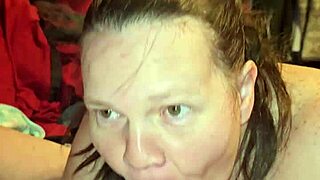 Milf swallows my cum after intense blowjob!