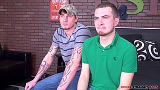 cage kafig and david hardy sucking monster cocks in gay blowjob scene