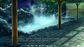 Feeling the passion in Breeding Village Ep4: Threesome in a hotspring.