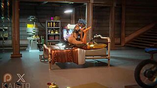 junker queen catches thief and dominates him with dirty talk