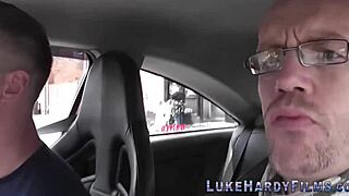 I get spitroasted by british brunette with monster cock