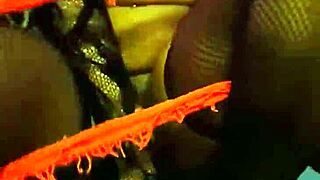 Anime girl solo masturbating with dildo on big ass