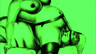 Vintage Erotic Drawings in Classic Cartoon Style