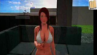 My new family 19 follows teen blonde with small tits in cartoon game