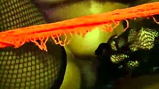 Anime girl solo masturbating with dildo on big ass