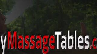 Gay masseur sucking and riding hard in intense bareback massage session