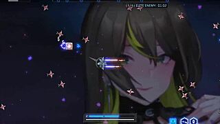 Teen waifu in sexy outfit busts out big tits in wings of seduction hentai game