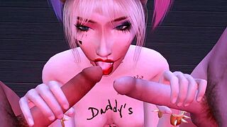 Harley Quinn In Rough Anal Sex Slave