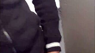 Gym Bathroom Naughtiness Or Public Exposure?