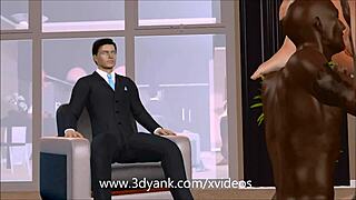 Rich 3D bitch cuckolds her husband from 3dyank