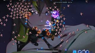 Teen waifu in sexy outfit busts out big tits in wings of seduction hentai game