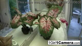 Sexy brittany dildos herself in masturbation session