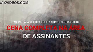 Yuri gaucho showing off in front of the mirror.