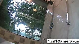 Sexy brittany dildos herself in masturbation session