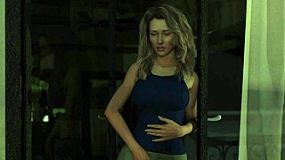 Blonde Wife And Mother-In-Law Riding In Cowgirl