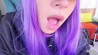 I asked the big booty girl to fill her pussy with cum, but she gaped it instead