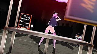 Saori in animated porn scenes in 3D anime format