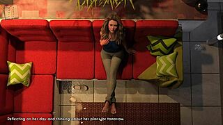 Blonde Wife And Mother-In-Law Riding In Cowgirl