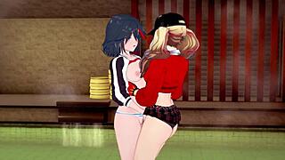 ann takamaki x ryuko matoi lesbian hentai