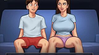 in summertime saga 211, she rides a monster cock cowgirl style