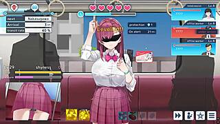 Undercover agent Lina in blindfold