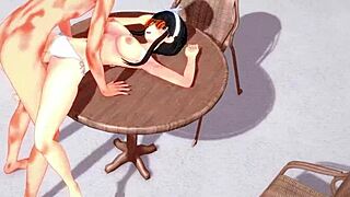 Watch Yor Forger in Bikini Pool Hard Sex Scene from Spy x Family and Genshin Impact