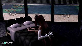 nalani mahiai, the glamorous black babe, handles a big cock in hentai. so adorable! 😍