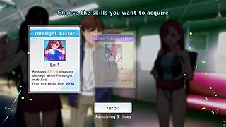 Undercover agent Lina in blindfold