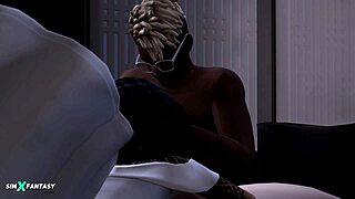 nalani mahiai, the glamorous black babe, handles a big cock in hentai. so adorable! 😍