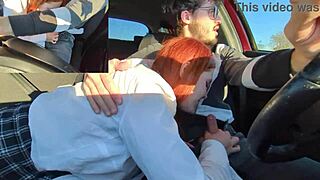 Beautiful Italian teen gets naughty in hot car sex video