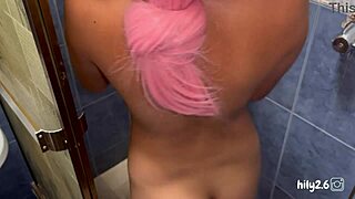 A Routine Day for the Brunette in Uniform Before College Classes