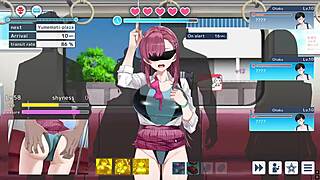 Undercover agent Lina in blindfold