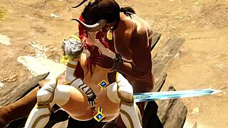 The Warrior Princess Went To Kill The Minotaur And Ended Up Getting Fucked By Him