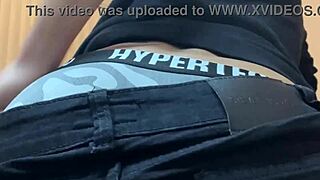 Beautiful young gay guy with bubble butt getting horny!