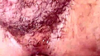 Watch my huge dick slide in and out of his hairy ass until he cums bareback