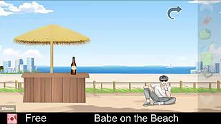 Babe Relaxing On The Beach