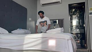 fantasia fucks a beginner college guy in a luxury hotel, creampie and deepthroat included