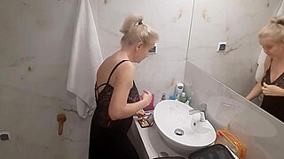 jenny the blonde is getting ready for a fun night at the disco club