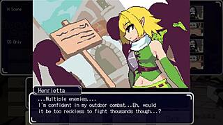 elf girl takes two cocks deep in her throat roughly in this hentai scene