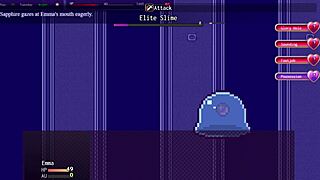 city of secret pt 3 - horny slut exposes herself to class and defeats first boss in hentai gameplay