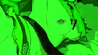 elf girl takes two cocks deep in her throat roughly in this hentai scene