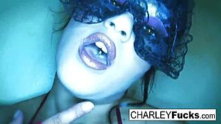 Charley Chase in Seductive Lingerie and Tight Stockings