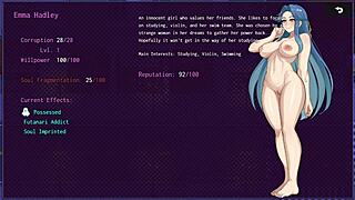 city of secret pt 3 - horny slut exposes herself to class and defeats first boss in hentai gameplay