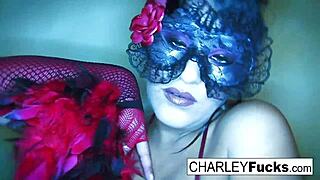 Charley Chase in Seductive Lingerie and Tight Stockings